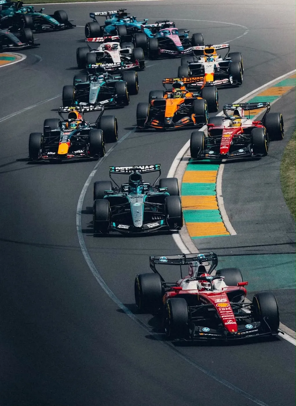 F1 race start