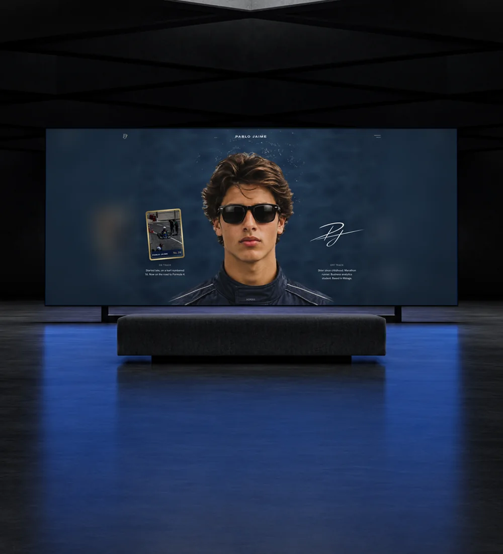 Interactive website for Pablo Jaime